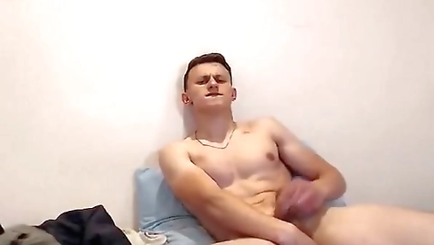 Blonde babe fucks her tight pussy with a dildo