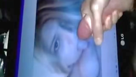 Sexy blonde gets fucked on a dildo