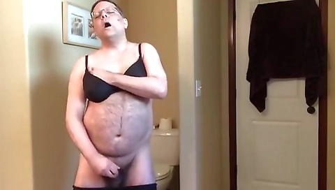 Blonde girl shows off her pussy and fucks hard