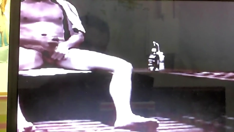 Ta tree and sexy girl in black lingerie