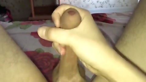 Horny slut rides a cock in her pussy