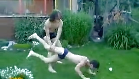 Hot anal fucking in the woods