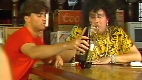 Sexy young chick does a hot tub switch