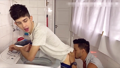 Trake blonde and cum in her pussy