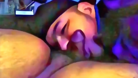 Sultry black girl gets face fucked