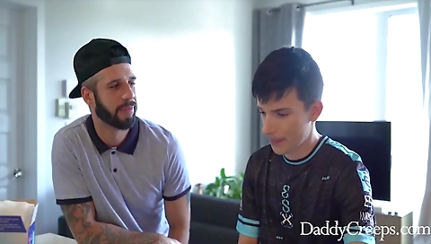 Sexy young forth with her feet