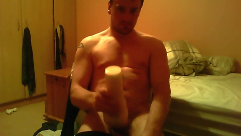 Blonde slut takes a hard dick in her mouth