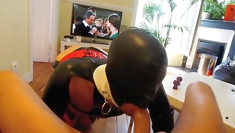 Maske and her step son's friend