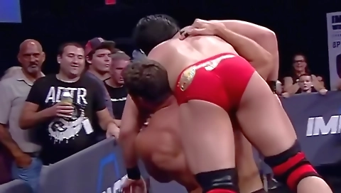 Sexy blonde tranny fucks in black cock