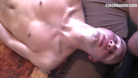 Sexy dark brown drilled in her face hole