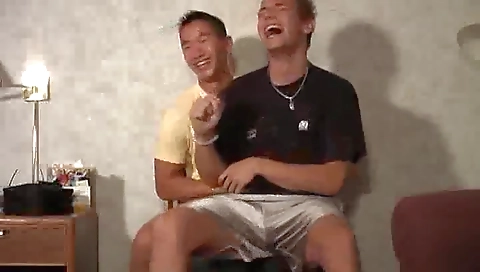 Sexy blonde's first time with her