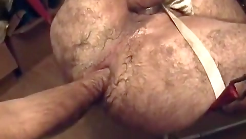 Hairy pussy and anal fuck with a big ass-t papi